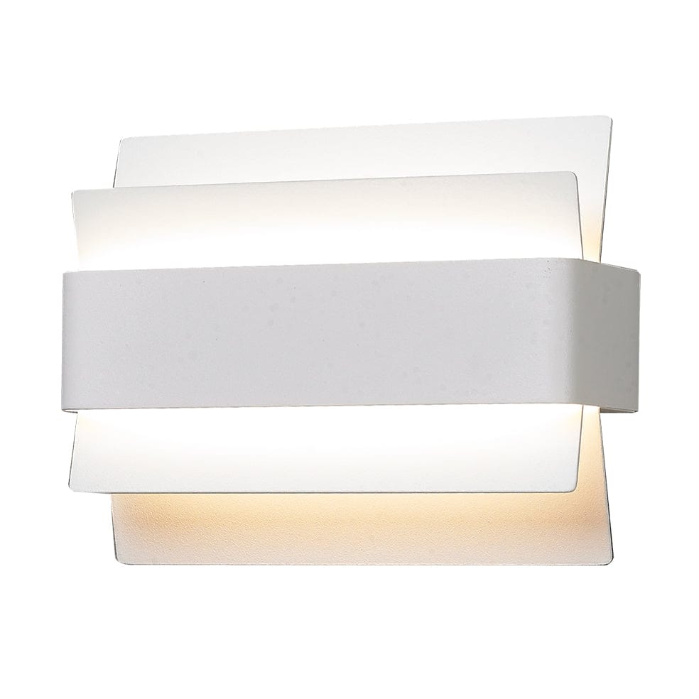 The Lighting Club Wall light Medium Slated Acrylic and Iron Wall Light White | Medium or Large M-LED-1440M/WH