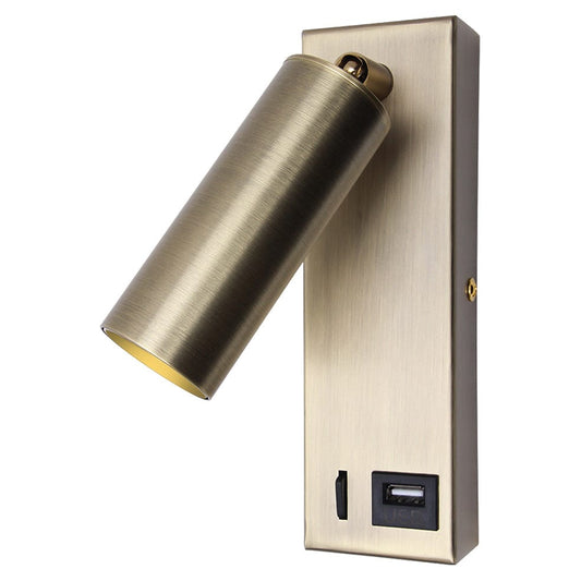The Lighting Club Wall light Satin Gold Lara LED Reading Wall Light | Black, White or Satin Gold MB-190/SG