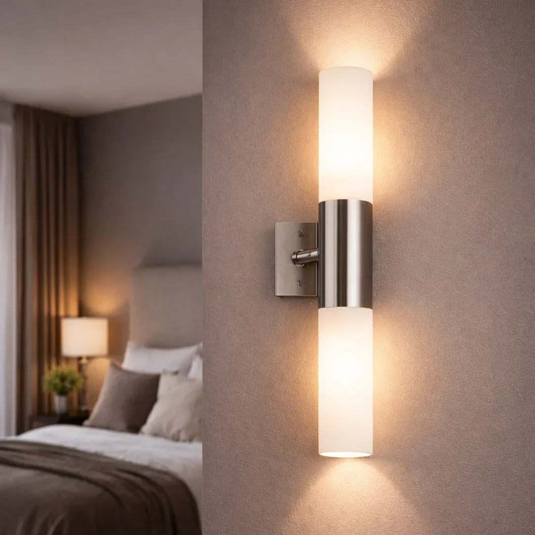 The Lighting Club Wall Light Essence Up and Down Wall Light – Satin Chrome ML009 SATIN 6007226025217