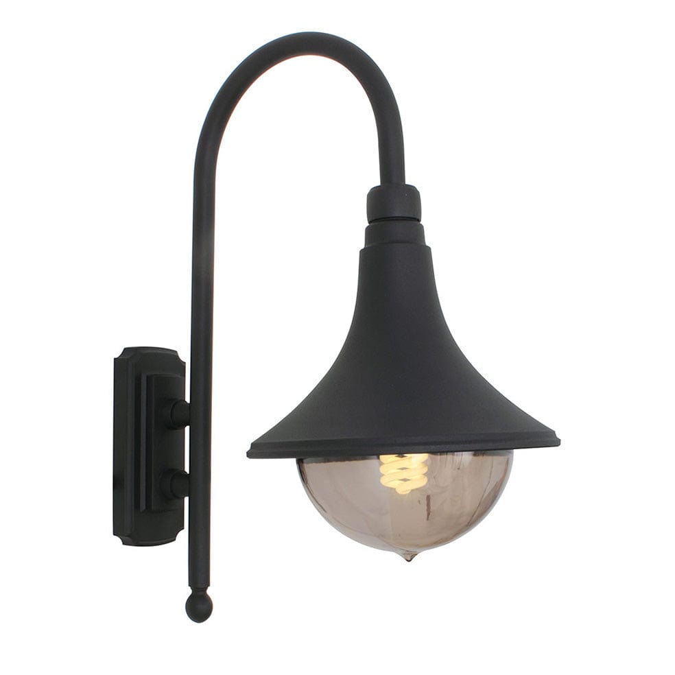 The Lighting Club Outdoor Light Black Cornet Aluminium and Polycarbonate Outdoor Light | Black or White O118B