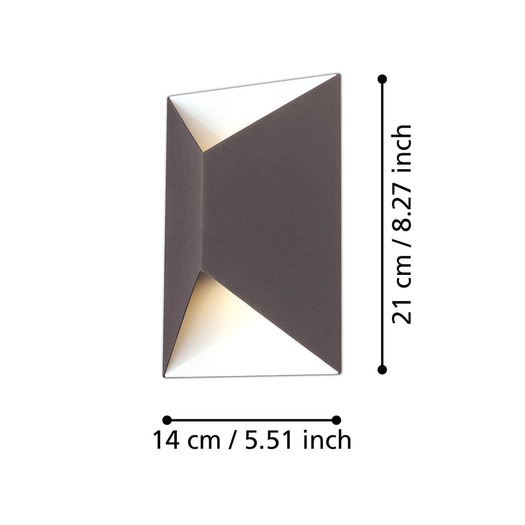 The Lighting Club outdoor wall light Predazzo LED Outdoor Wall Light – Anthracite O320 9002759939946