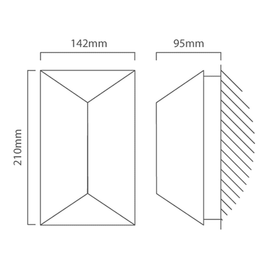 The Lighting Club outdoor wall light Predazzo LED Outdoor Wall Light – Anthracite O320 9002759939946