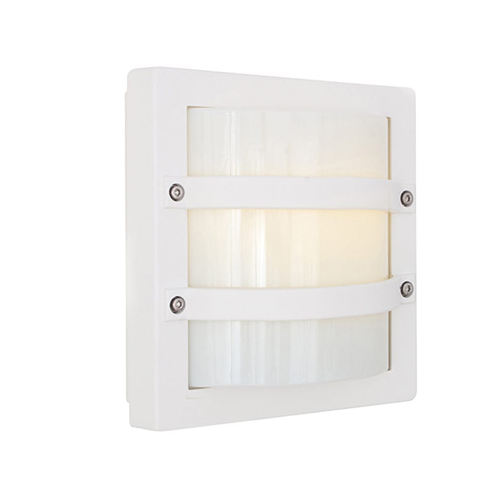 The Lighting Club Outdoor Light White Largo Aluminium Outdoor Wall Light Black | White | Grey O406W 6007328372547