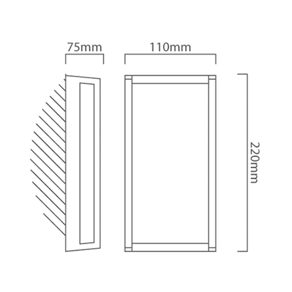 The Lighting Club Outdoor Light Qubo Aluminium LED Outdoor Light Grey O541 6939412047102
