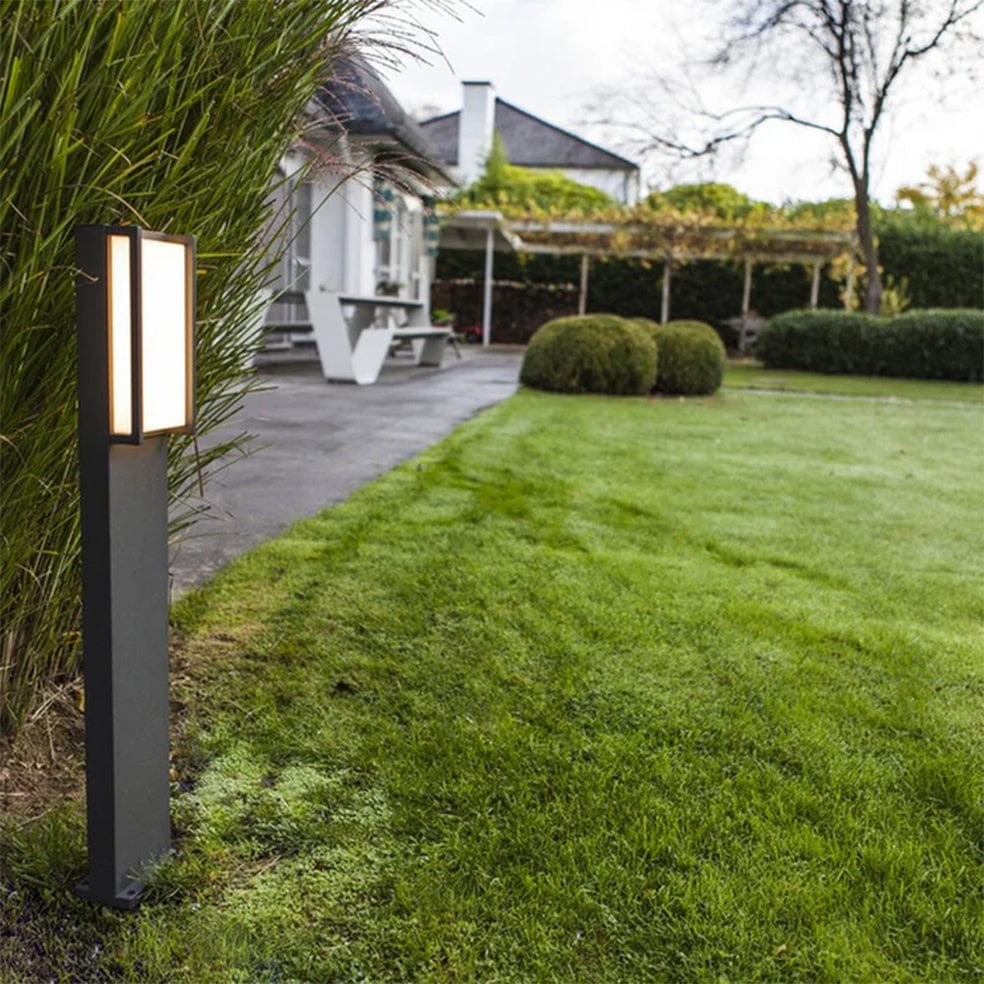 The Lighting Club Outdoor Light Qubo Aluminium Outdoor LED Bollard Light Grey O542 6939412079103