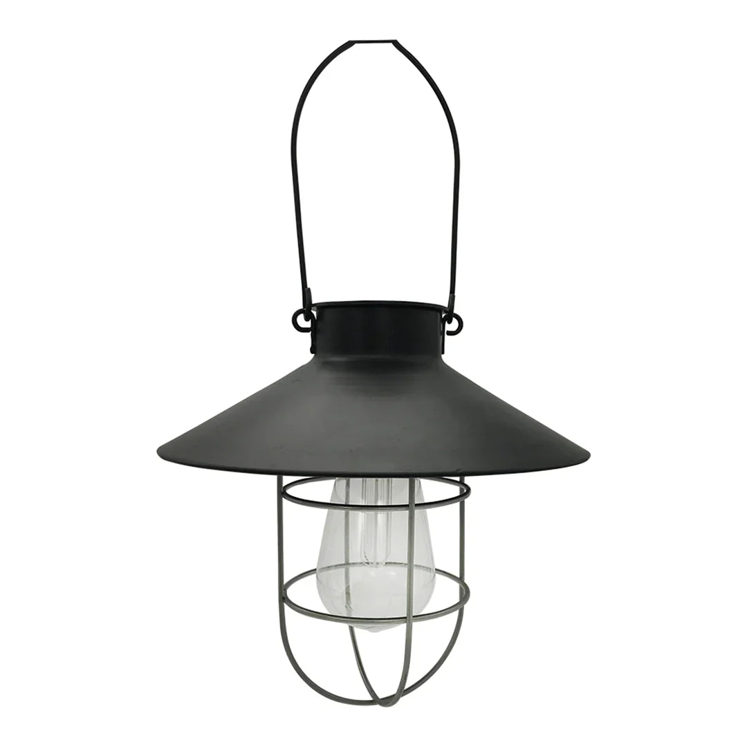 The Lighting Club solar lantern light Barnyard Solar Black Hanging Lantern O616BS 6007328397472