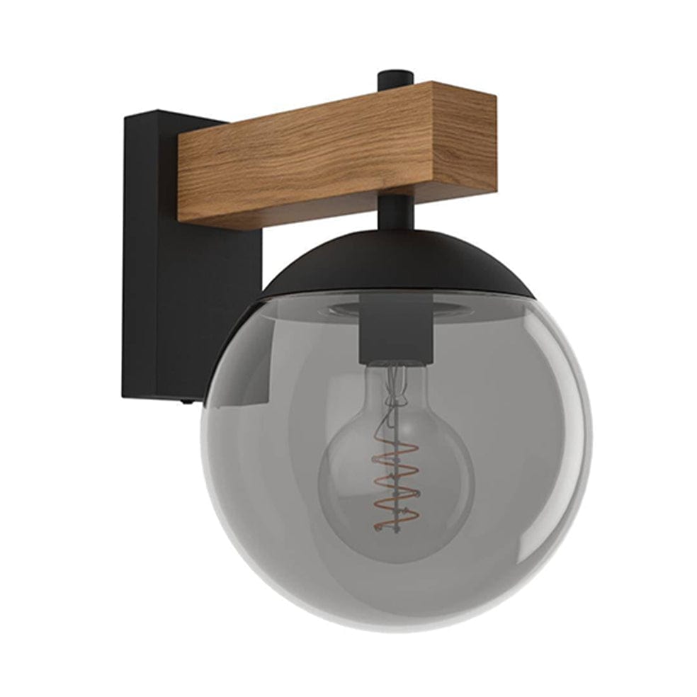 The Lighting Club Outdoor Light Bufalata Wood and Glass Outdoor Wall Light O645 9008606261765