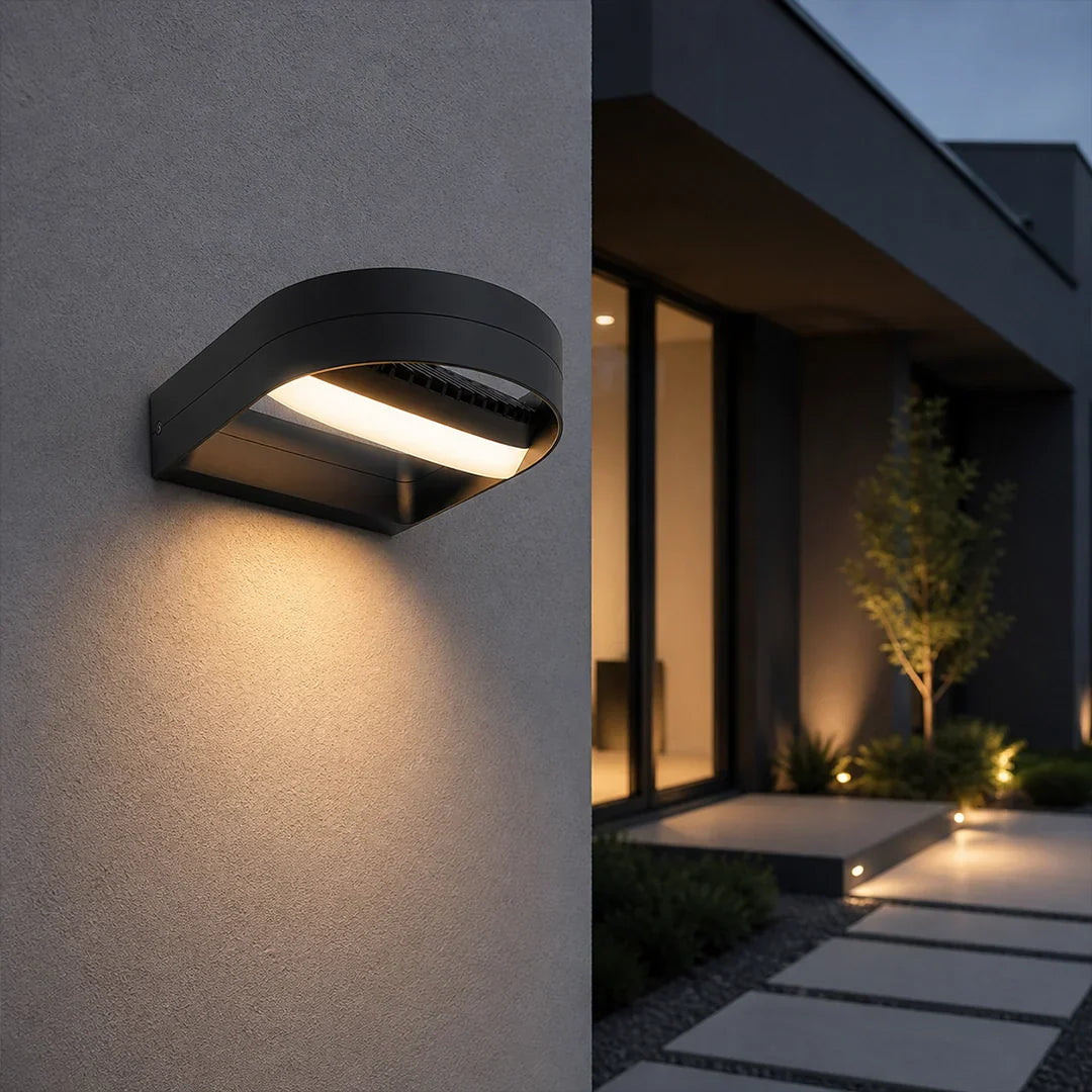 The Lighting Club Wall Light Black Adjustable Outdoor LED Wall Light – Warm White O658 6939412011462