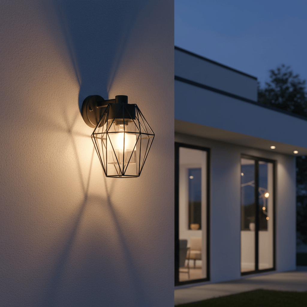 The Lighting Club Wall Light Canove Geometric Outdoor Wall Light - Black O662 9002759972264