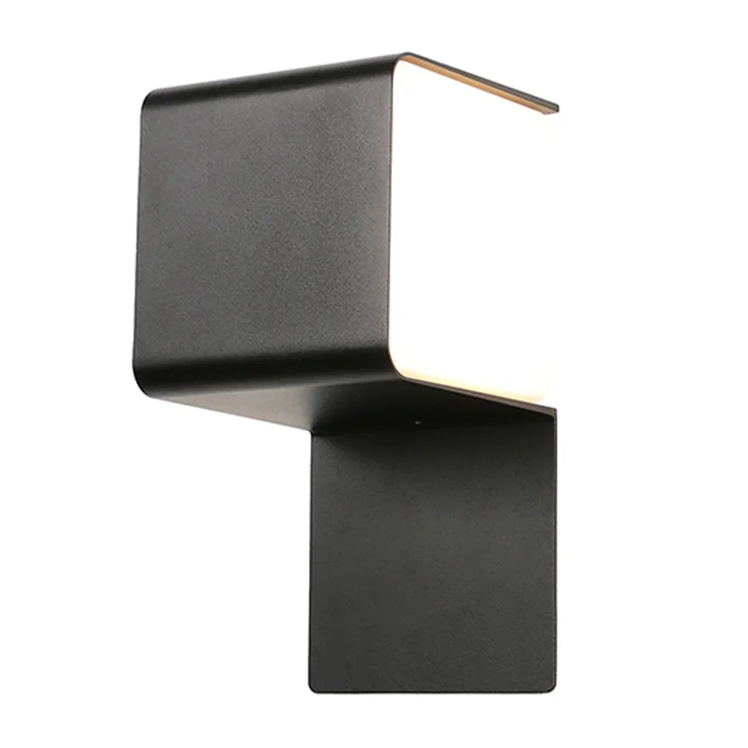 The Lighting Club Wall light LED Outdoor Wall Light Black 12W | Modern Cube Up Down Light O664 6009551811695