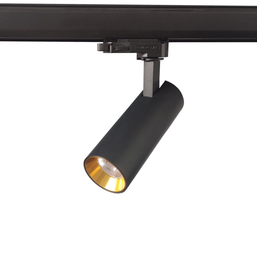 The Lighting Club Black Blaze 3-Wire Track Spot Light - Aluminium | Black or White P-600/BL