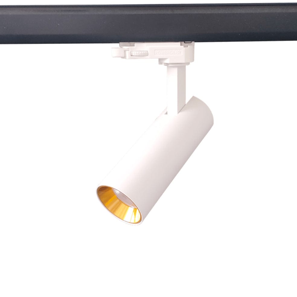 The Lighting Club White Blaze 3-Wire Track Spot Light - Aluminium | Black or White P-600/WH