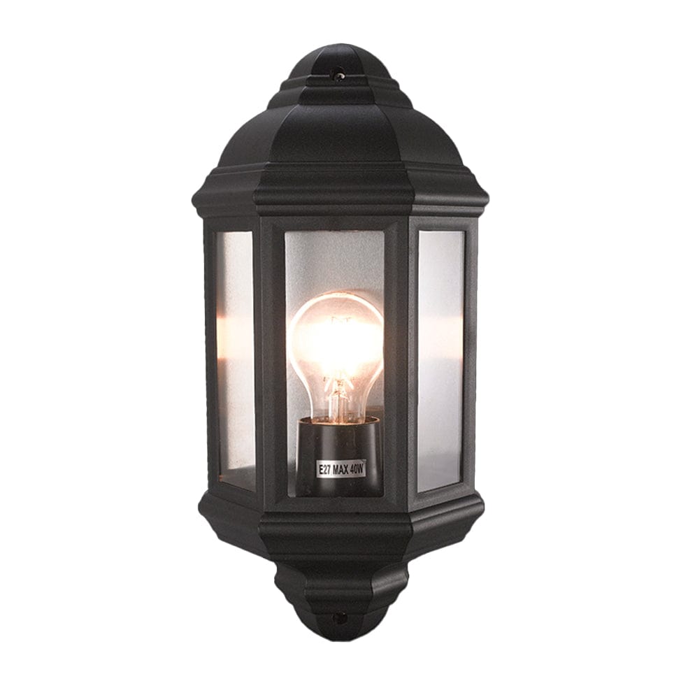 The Lighting Club Outdoor Light Black Lesley Polypropylene Outdoor Wall Light Black | White P-KLG-6410/BL