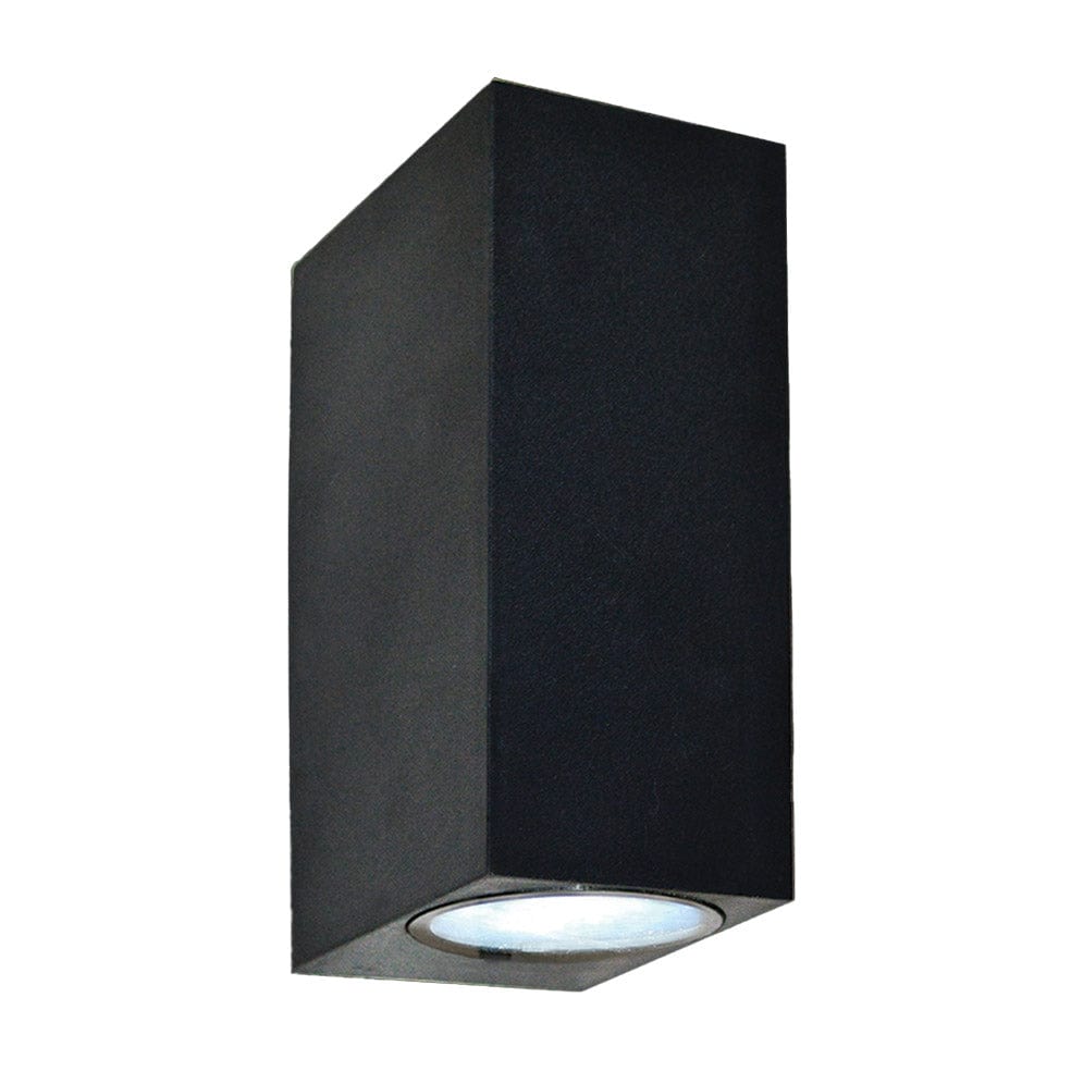 The Lighting Club Outdoor Light Zea Polycarbonate Outdoor Up and Down Wall Light Black P-KLG-8111