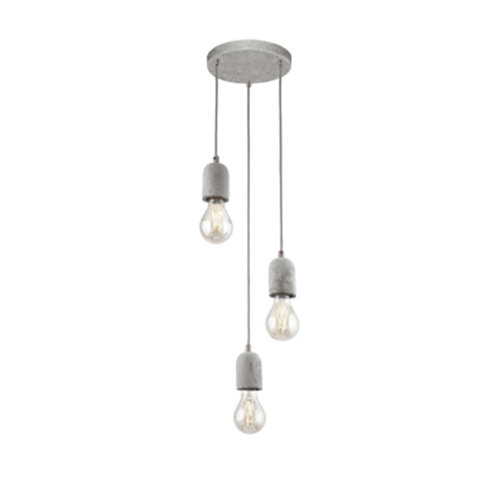 The Lighting Club Pendant Silvares Metal Pendant Concrete Grey P1003 9002759955236