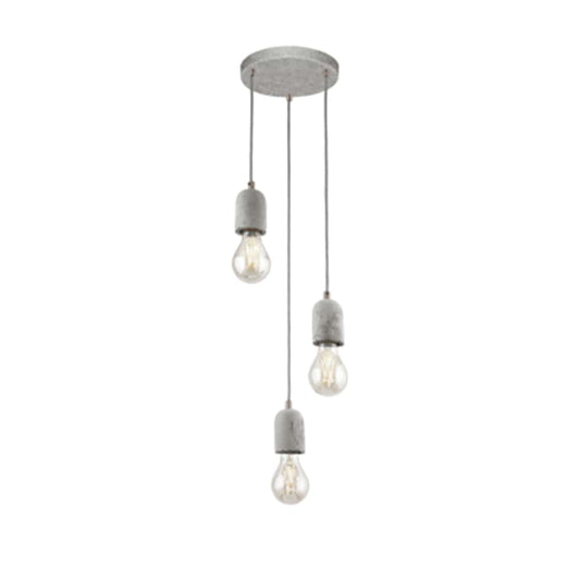 The Lighting Club Pendant Silvares Metal Pendant Concrete Grey P1003 9002759955236