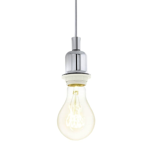 The Lighting Club Wells Single Pendant Light Chrome P1013 9002759498573