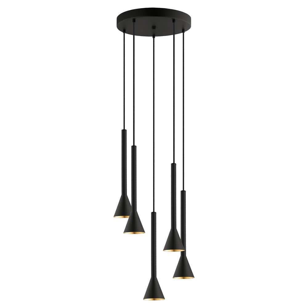 The Lighting Club Chandelier Cortaderas Dimmable Metal Chandelier - Black P1061 9002759976064