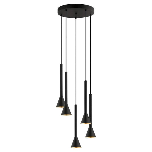The Lighting Club Chandelier Cortaderas Dimmable Metal Chandelier - Black P1061 9002759976064