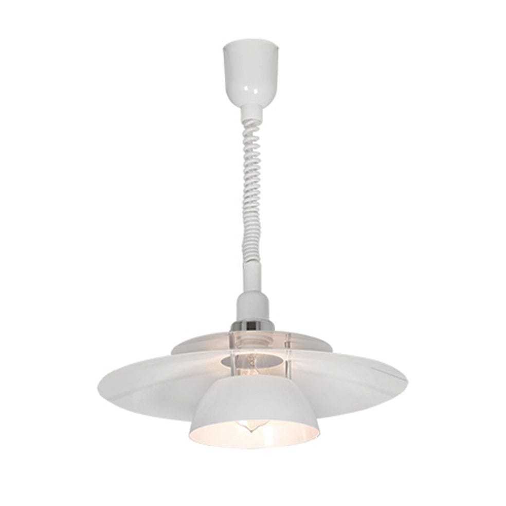 The Lighting Club Pendant Brenda Rise and Fall Metal Pendant Light White P1070 9002759870553