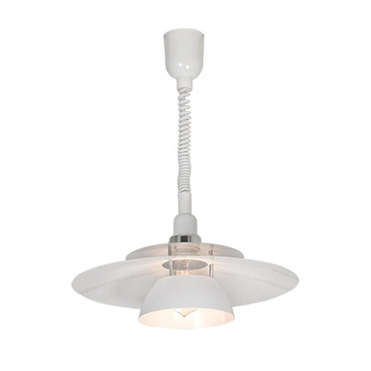 The Lighting Club Pendant Brenda Rise and Fall Metal Pendant Light White P1070 9002759870553
