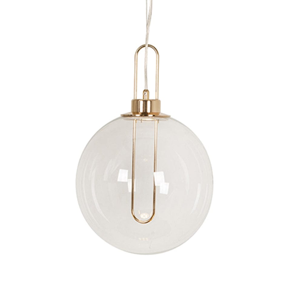 The Lighting Club Gold Euphoria Globe Metal & Glass Pendant Gold | Chrome P1111FG 6007328399391