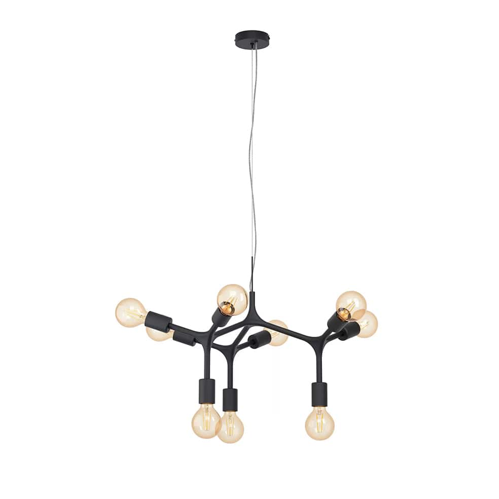 The Lighting Club Pendant Bocadella 9 Ligth Metal Pendant | Black P1117 9002759983468