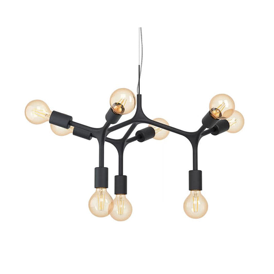 The Lighting Club Pendant Bocadella 9 Ligth Metal Pendant | Black P1117 9002759983468