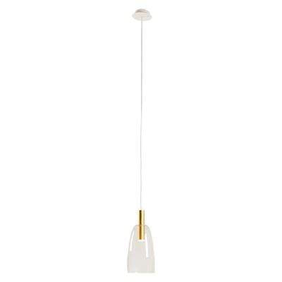 The Lighting Club Gold/Clear Candle Pendant