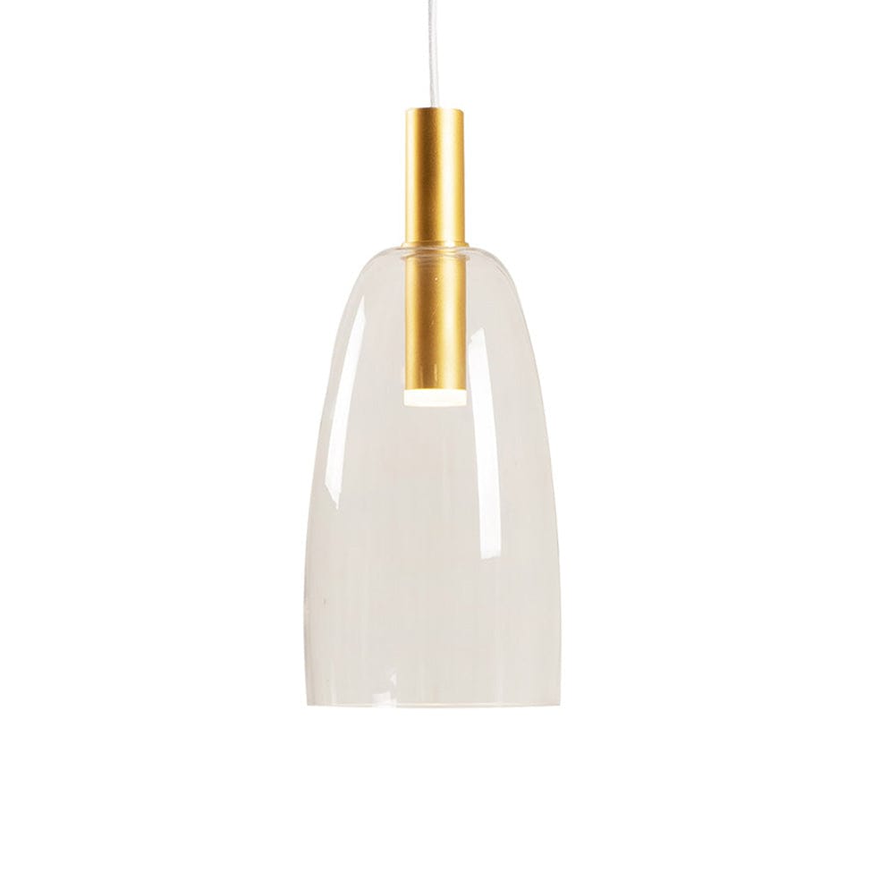 The Lighting Club Pendant Gold/Clear Candle Pendant Tall | 2 Colour Options P1140GD