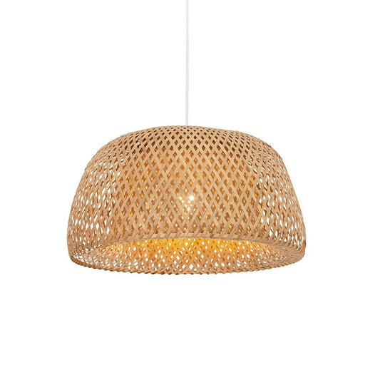 The Lighting Club Scarlet Pendant Light - Woven Bamboo P1265N 6009551807315