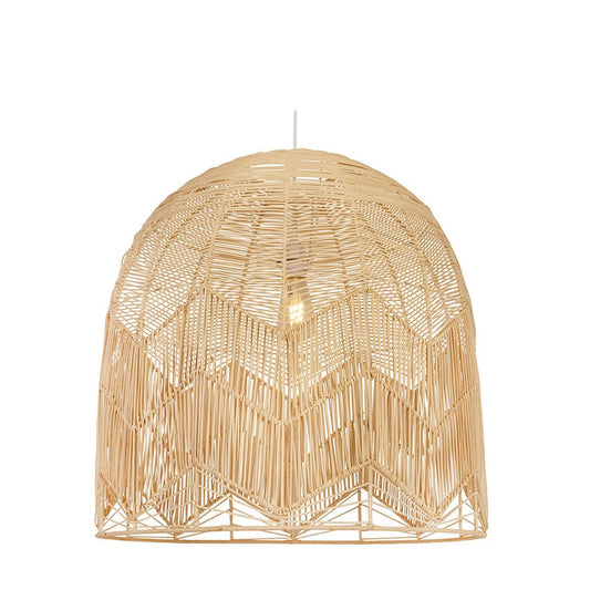 The Lighting Club Medium / Natural Toulon Pendant Light - Woven Rattan | 3 colours P1275N
