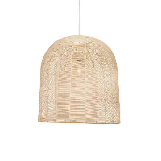 The Lighting Club Medium Tesse Pendant Light - Woven Rattan P1283N 6009551807544