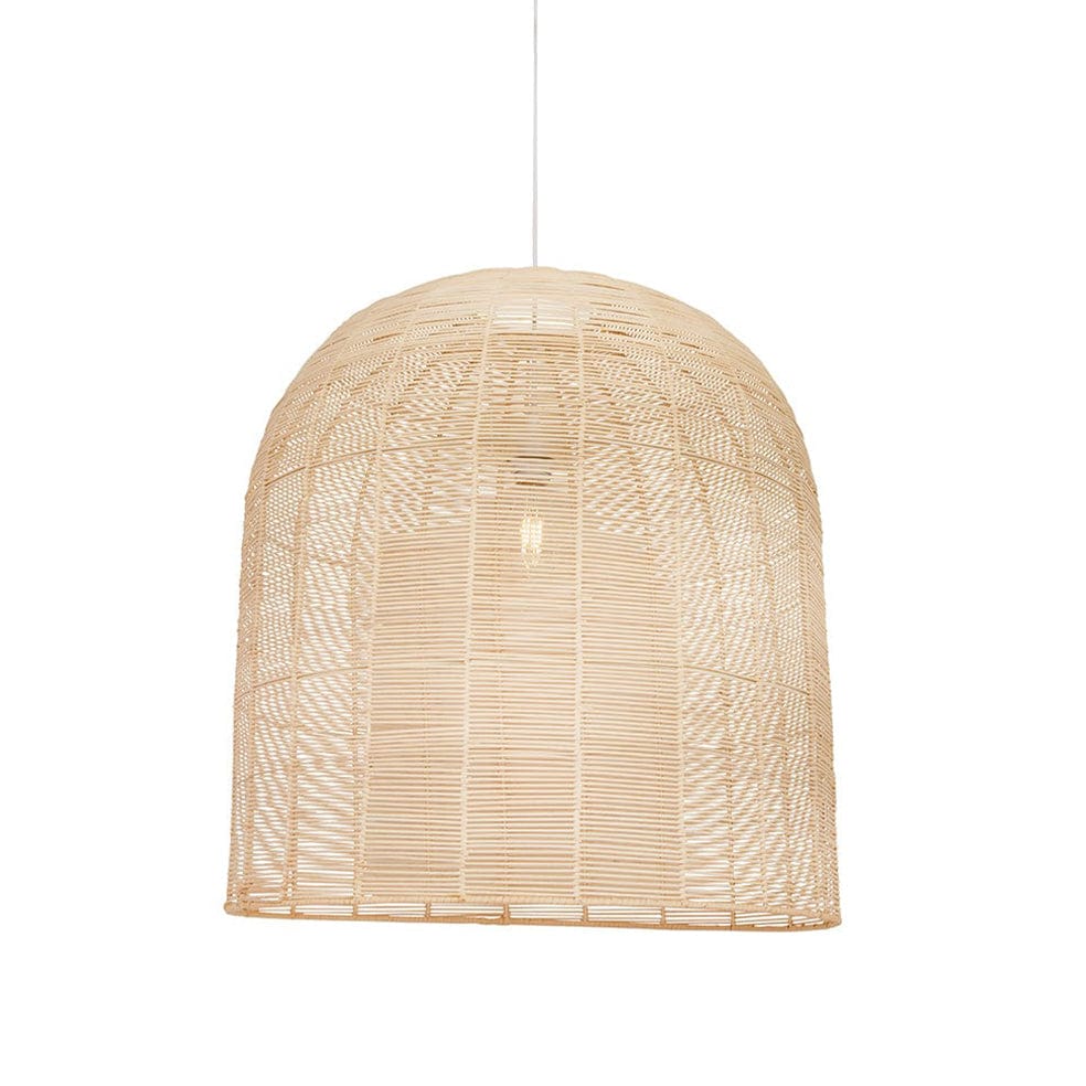 The Lighting Club Large Tesse Pendant Light - Woven Rattan P1284N
