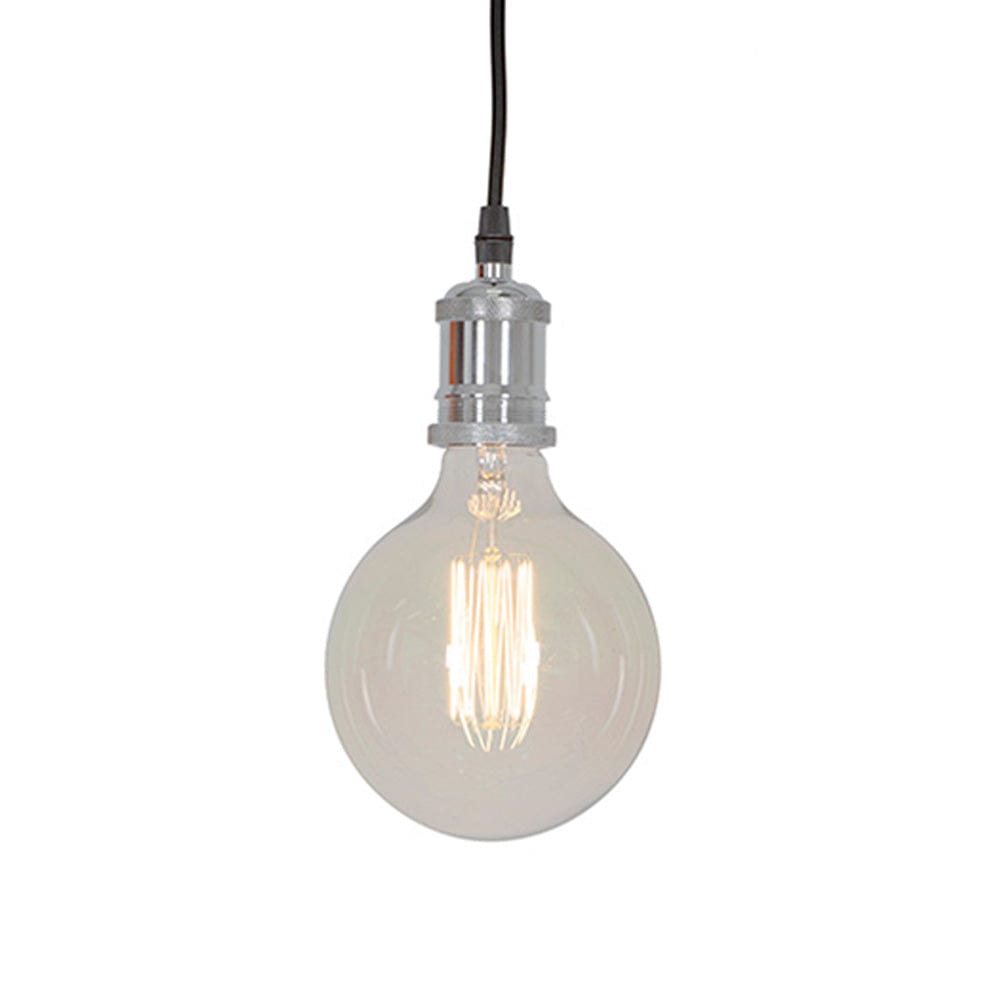 The Lighting Club Pendant Lights Chrome Paula Aluminium Pendant Light in Copper | Chrome | Antique Brass P1296CH 6009551807995