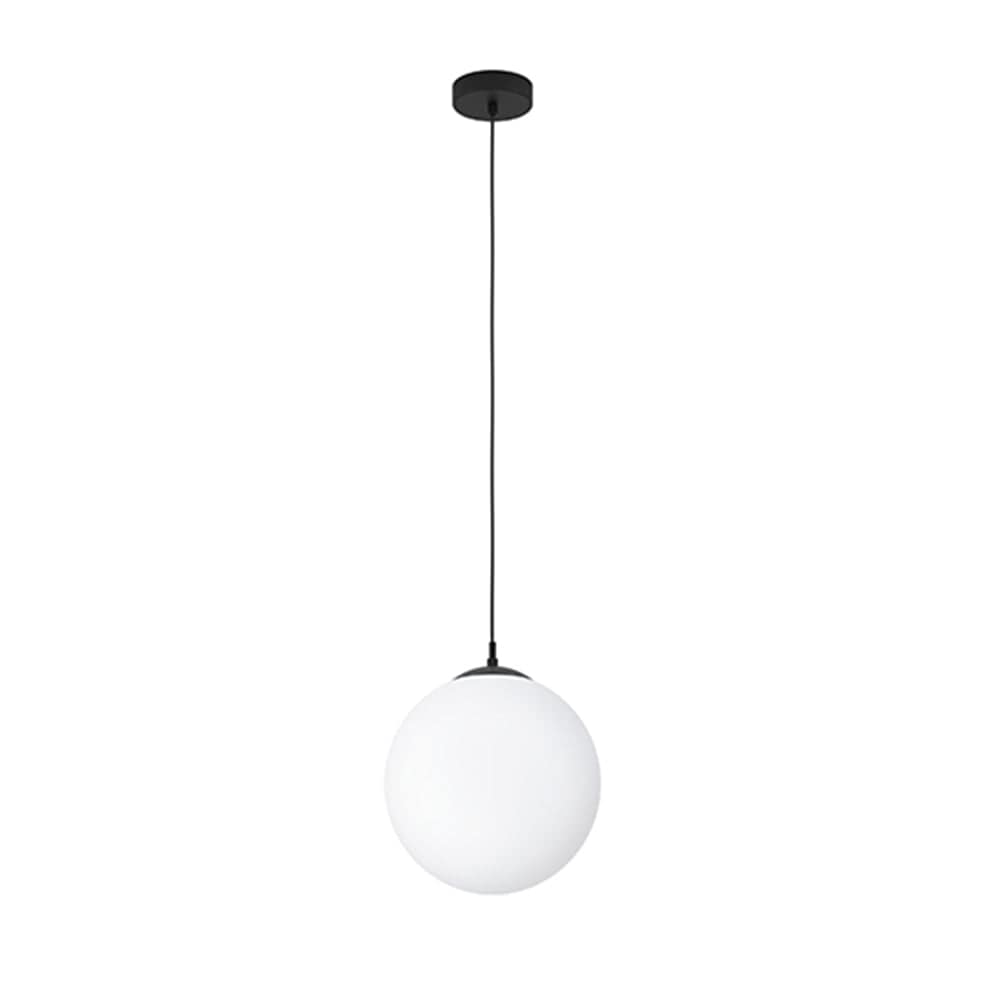 The Lighting Club Pendant Rondo Glass and Metal Pendant Light Black P1304 9008606244409