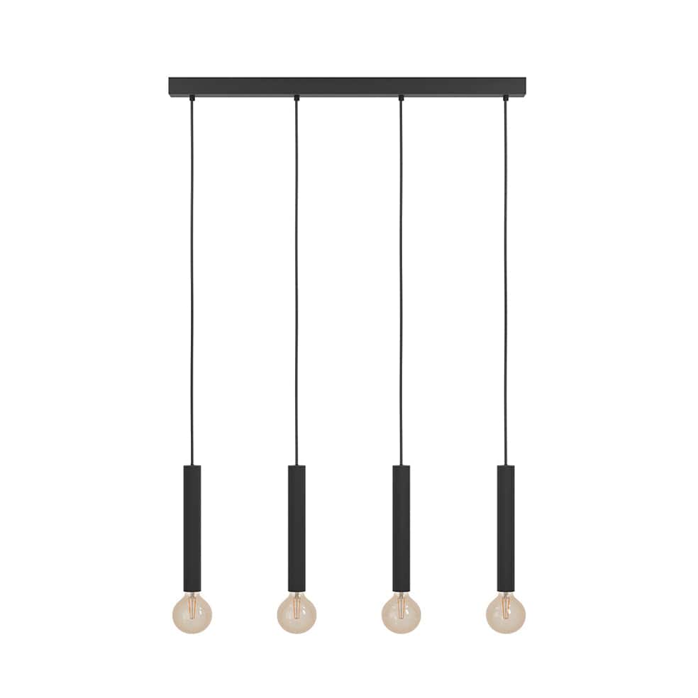 The Lighting Club Pendant Lights Cortenova Metal Four Pendant Light Black P1311 9002759980573