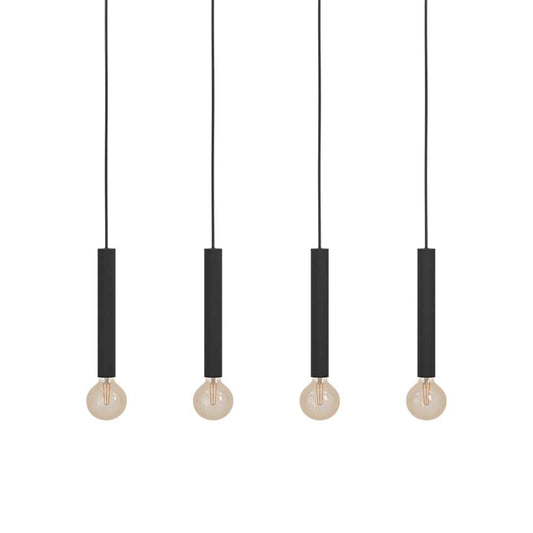 The Lighting Club Pendant Lights Cortenova Metal Four Pendant Light Black P1311 9002759980573