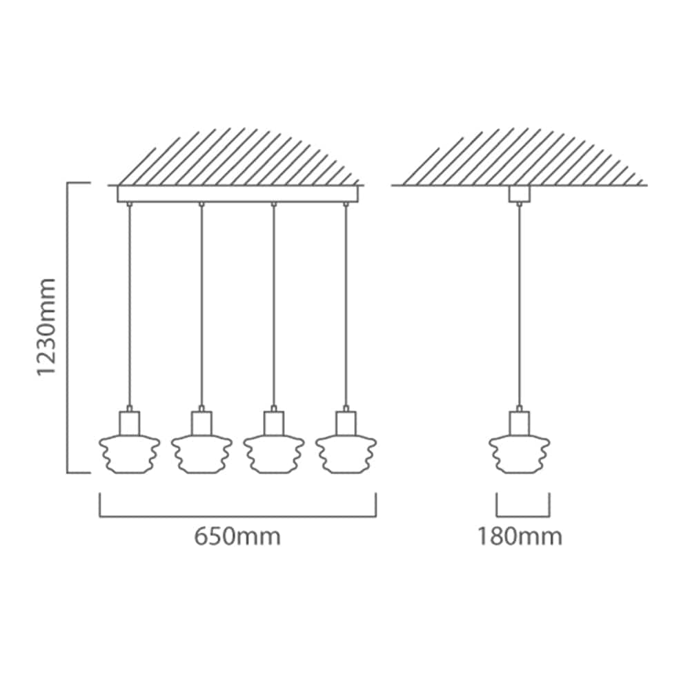 The Lighting Club Pendant Lights Beehive LED Trio Pendant Light P1318 6009551809470