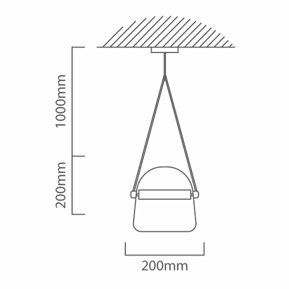 The Lighting Club Pendant Lights Moderno Glass LED Pendant Light Smoky P1323 6009551809531
