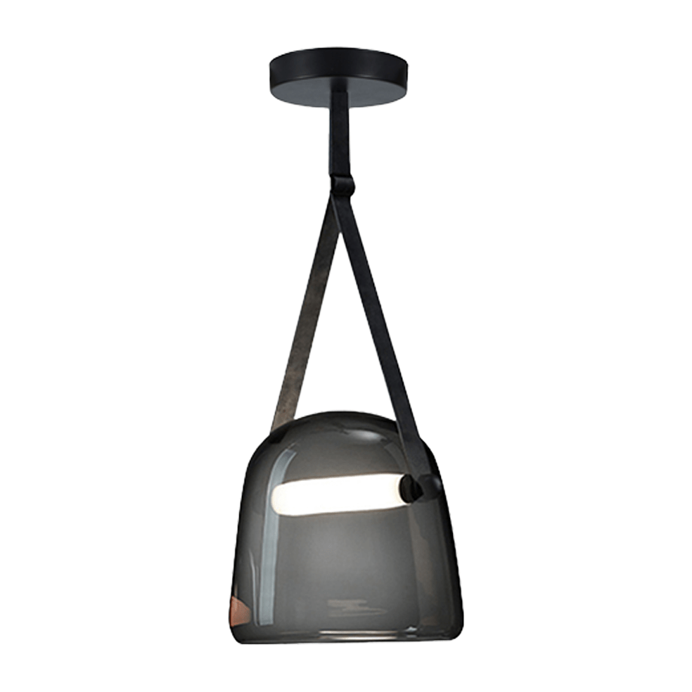 The Lighting Club Pendant Lights Oslo Smokey Glass Integrated LED Pendant Light P1323 6009551809531