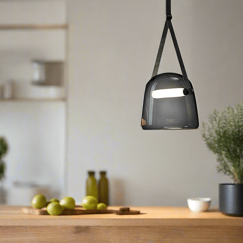 The Lighting Club Pendant Lights Oslo Smokey Glass Integrated LED Pendant Light P1323 6009551809531