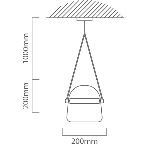 The Lighting Club Pendant Lights Moderno Glass LED Pendant Light White P1323W 6009551809548
