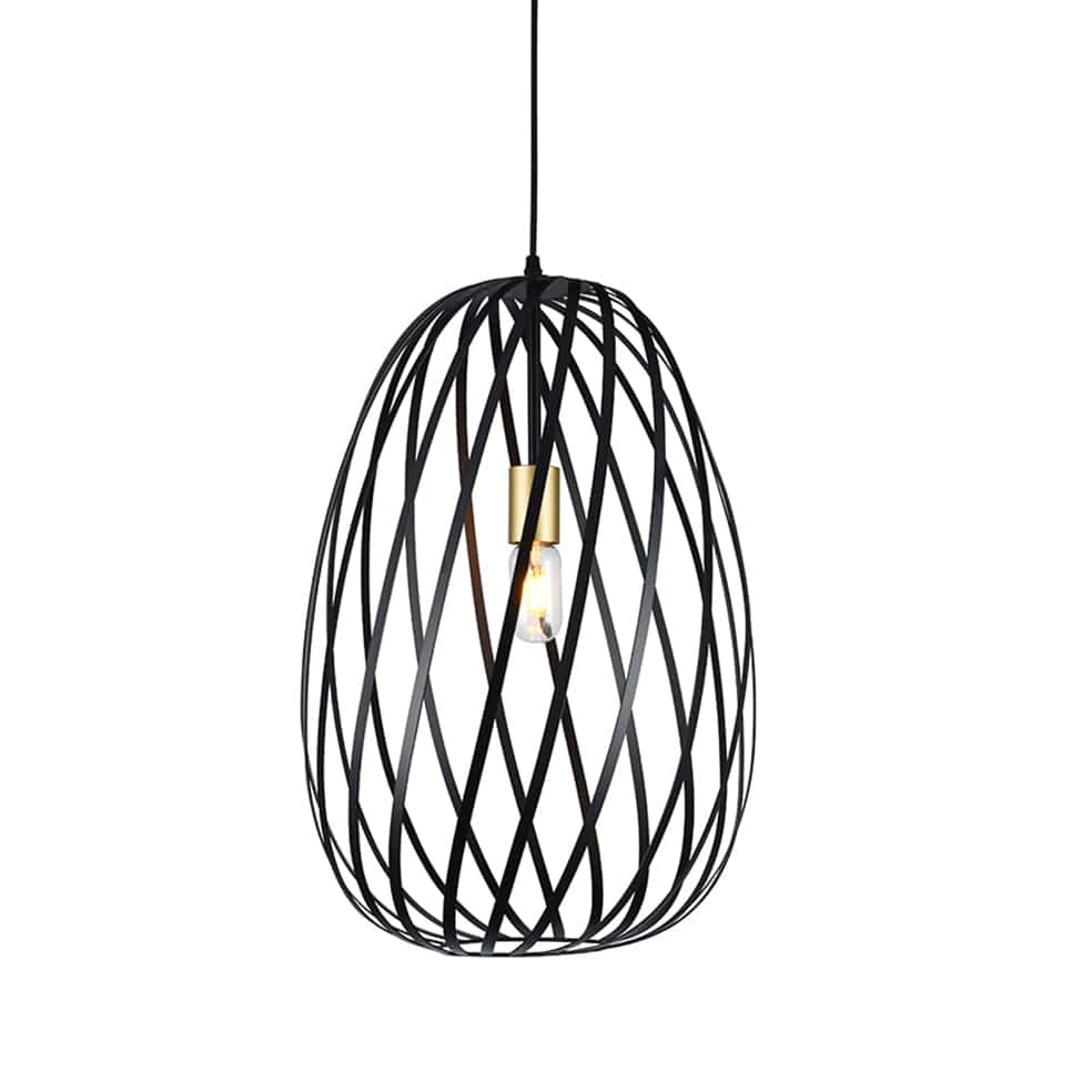 The Lighting Club Pendant Lights Large Noir Elegance Metal Pendant Light P1327 6009551809586