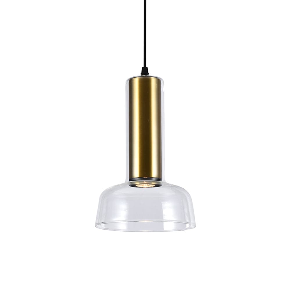 The Lighting Club Pendant Lights Zenith Glass Pendant Light Brass P1328 6009551809593