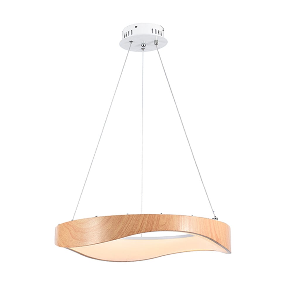 The Lighting Club LED Pendant Ellipse LED Pendant Wood Print 23w - Warm White P1332 6009551809630