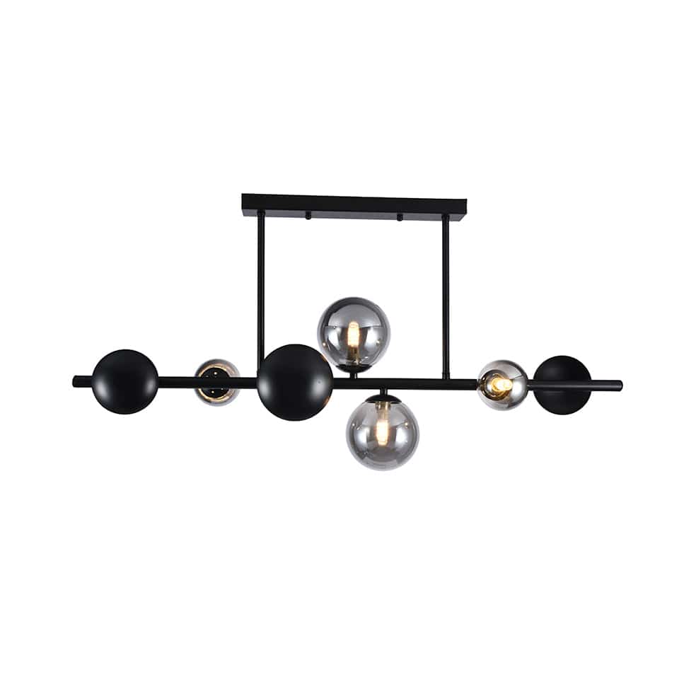 The Lighting Club Chandelier Cosmic Array Glass Chandelier Light Black P1333 6009551809647