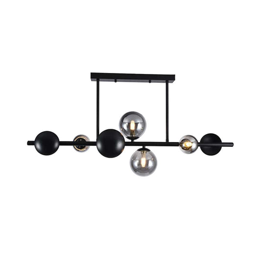 The Lighting Club Chandelier Cosmic Array Glass Chandelier Light Black P1333 6009551809647