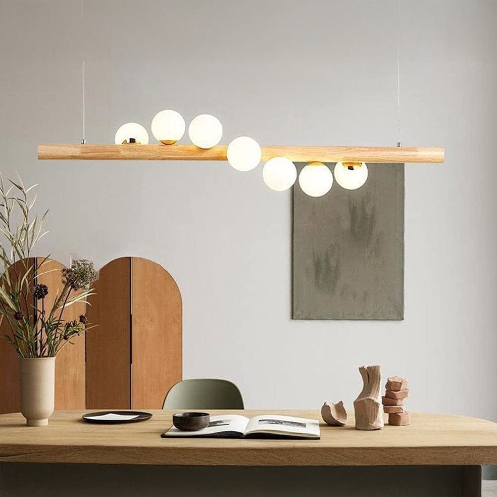 The Lighting Club Pendant Lights Astral Beam Wooden Pendant Light P1334 6009551809654