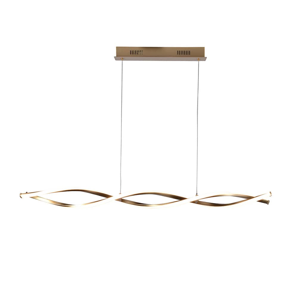 The Lighting Club Pendant Lights Cresting Wave LED Pendant Light Gold P1337 6009551809685